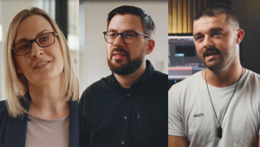 Foto: v.l.n.r. Nadine Rosell, Michael Lohmann, Henrik Bellgardt